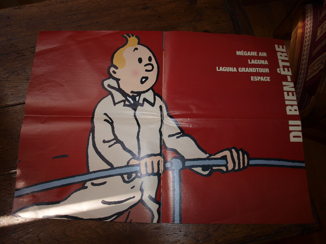 Affiche Offset Tintin Affiche publicitaire Smile Please 